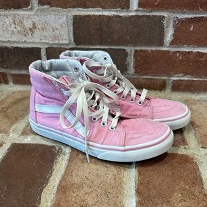vans | pink high tops